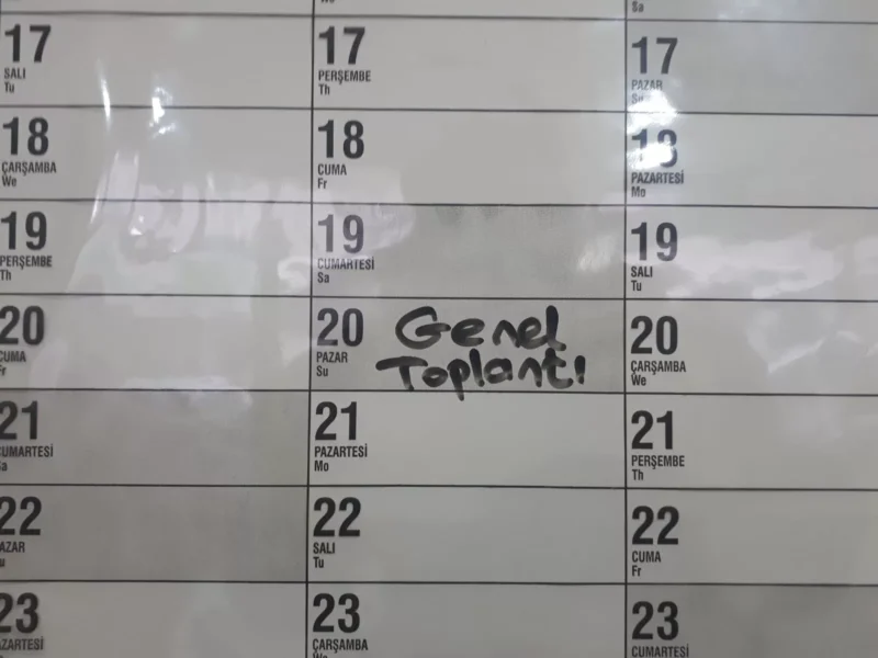 Takvim - Yıllık Planlayıcı 120x100 - Görsel 9