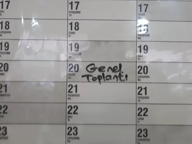 Takvim - Yıllık Planlayıcı 120x100 - Görsel 12
