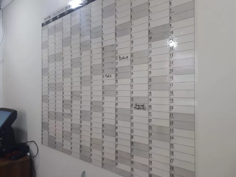 Takvim - Yıllık Planlayıcı 120x100 - Görsel 18