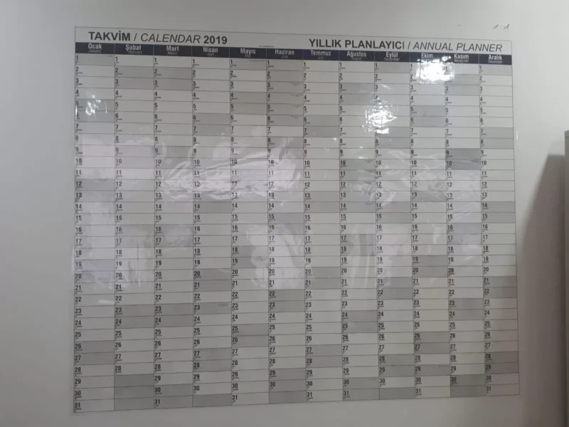 Takvim - Yıllık Planlayıcı 120x100 - Görsel 20