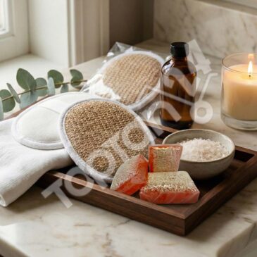 Tek Kullanımlık Örme Oval Banyo Lifi Poşetli