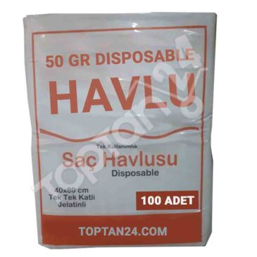 Tek kullanımlık saç havlusu 50 gr 40x80