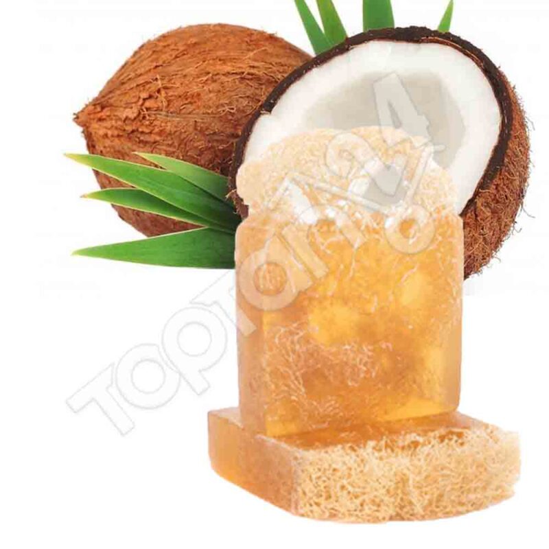 Doğal Kabak Lifli Sabun - Hindistan Cevizi 100 Gr - The Soap Factory - Görsel 2