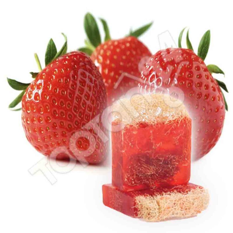 Doğal Kabak Lifli Sabun - Çilek 100 Gr - The Soap Factory - Görsel 2
