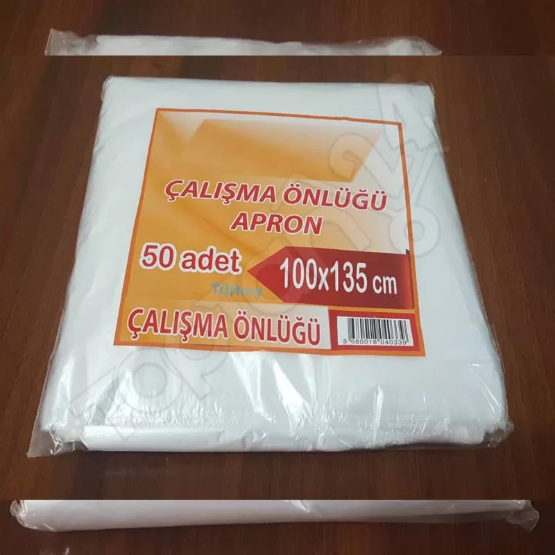 Tek Kullanımlık Çalışma Önlüğü - Mutfak Önlüğü – Etkinlik Önlüğü - Naylon Apron - Görsel 6