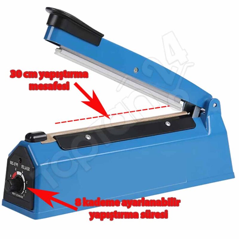 Packtech PT-300P 30 Cm Poşet Ağzı Kapama Yapıştırma Makinesi - Görsel 6