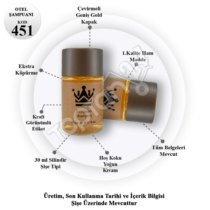 Otel Şampuanı Geniş Kapak Kraft 30 Ml - Görsel 2