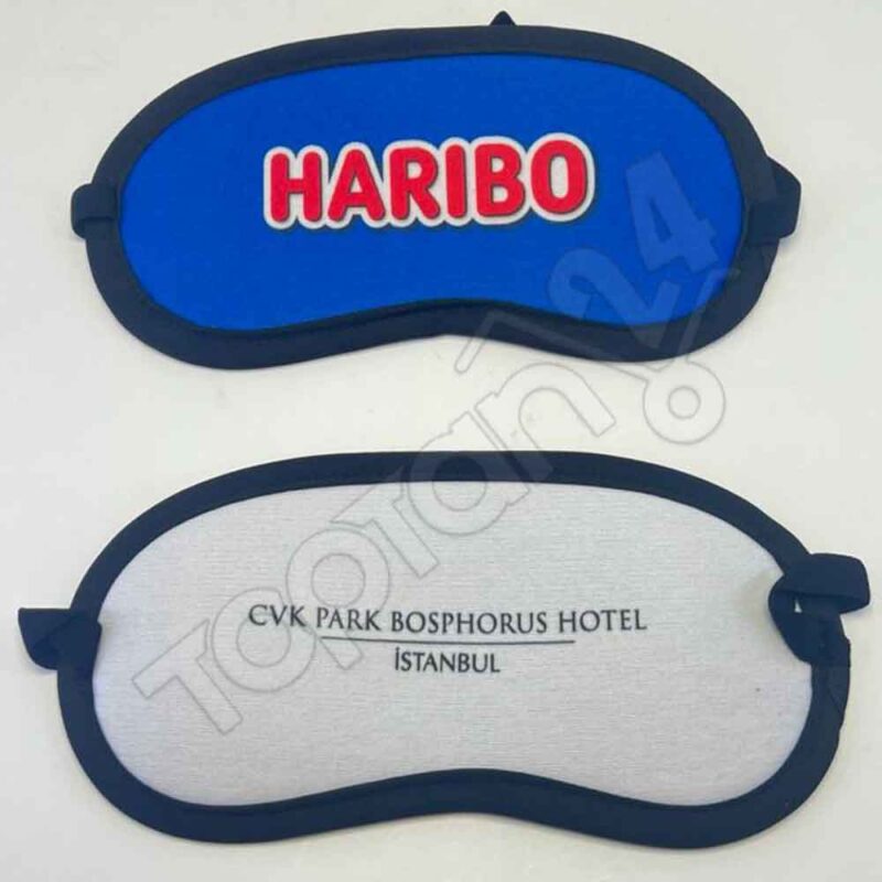 Baskılı Göz Bandı Logolu Uyku Bandı - Görsel 2