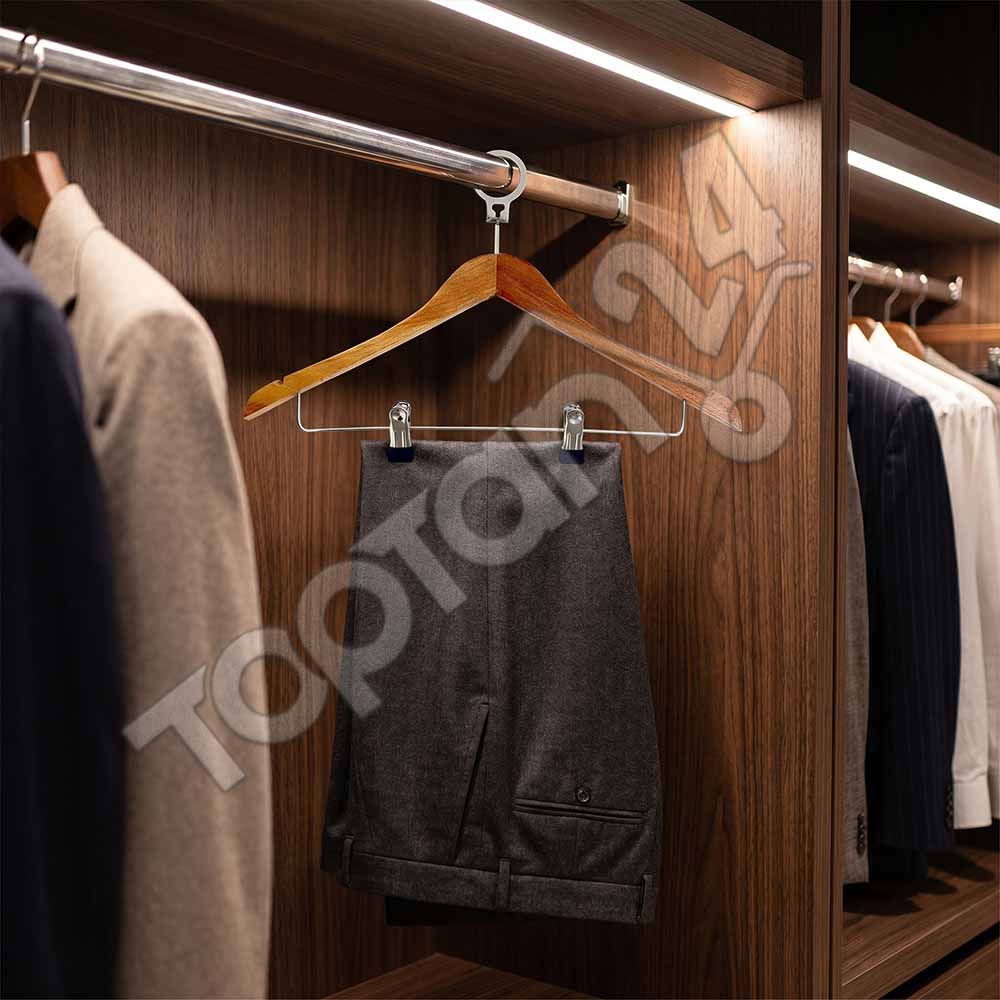 Otel Tipi Elbise Askısı Halkalı Mandallı 13 Otel Tipi Elbise Askısı Halkalı Mandallı - Görsel 13