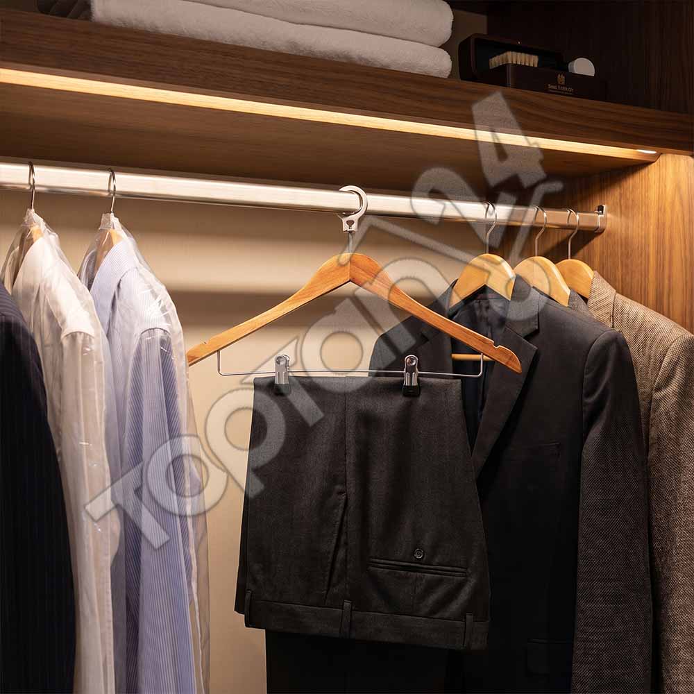 Otel Tipi Elbise Askısı Halkalı Mandallı 12 Otel Tipi Elbise Askısı Halkalı Mandallı - Görsel 12