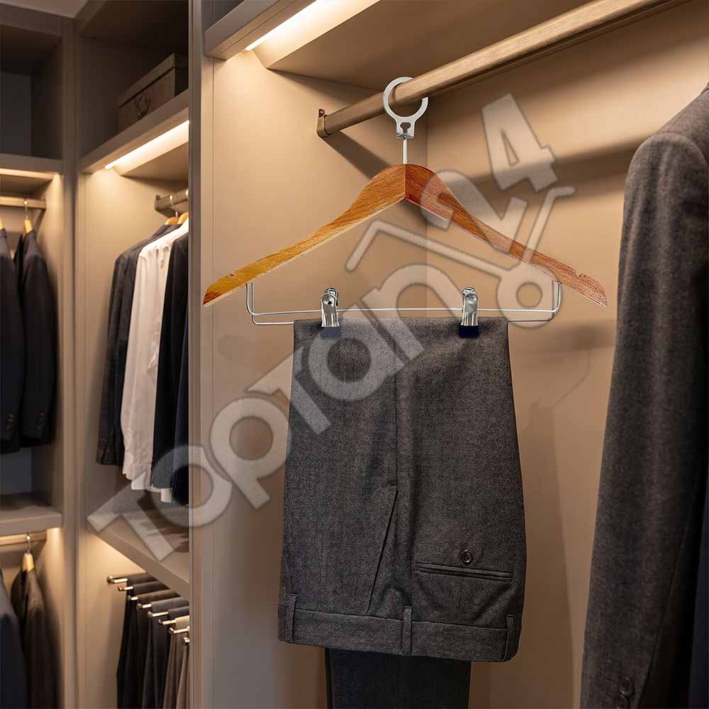 Otel Tipi Elbise Askısı Halkalı Mandallı 11 Otel Tipi Elbise Askısı Halkalı Mandallı - Görsel 11