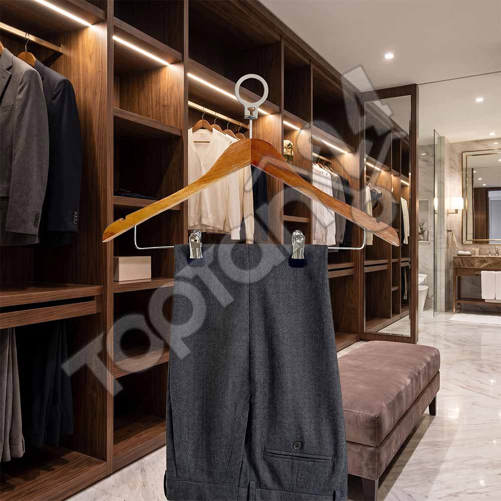Otel Tipi Elbise Askısı Halkalı Mandallı 14 Otel Tipi Elbise Askısı Halkalı Mandallı - Görsel 14