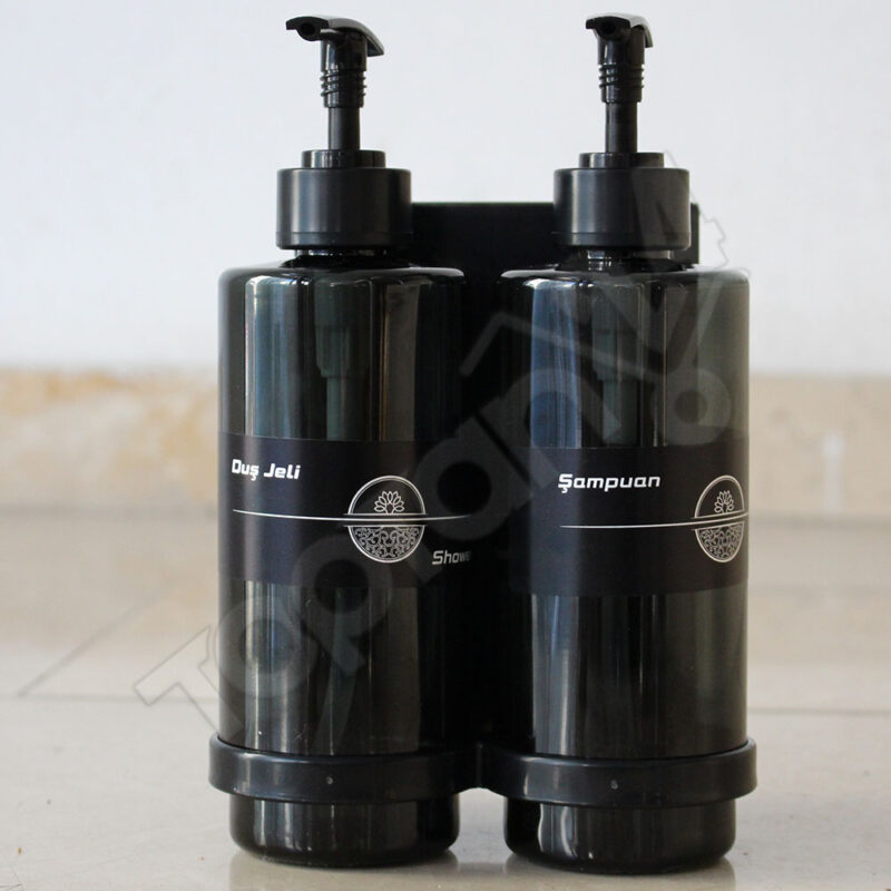 Boş Şampuan Şişesi 400 Ml Aparatlı - İkili Set - Görsel 3