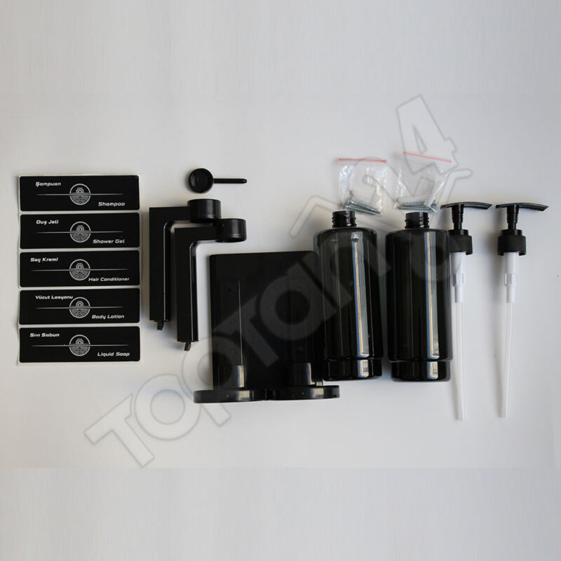 Boş Şampuan Şişesi 400 Ml Aparatlı - İkili Set - Görsel 5