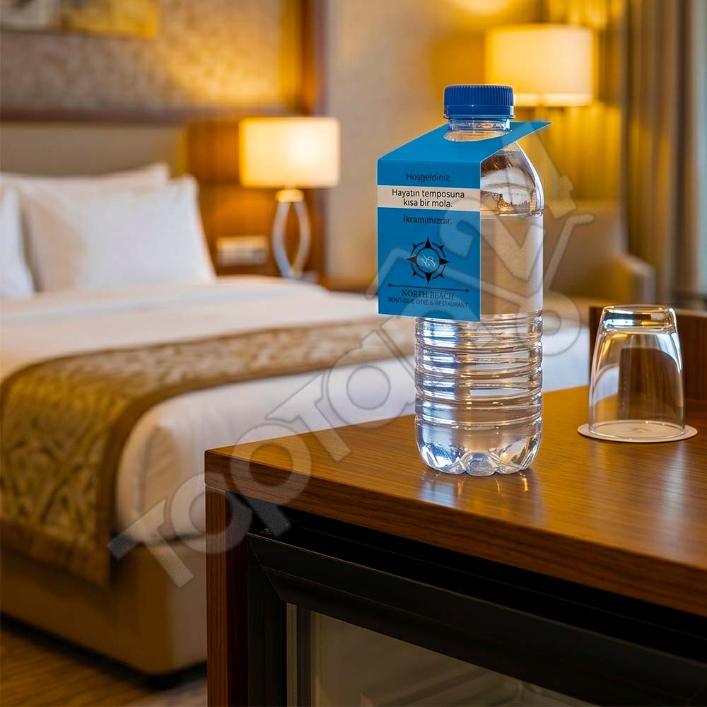 Logo Baskılı Otel Şişe İkram Kartı 9 Logo Baskılı Otel Şişe İkram Kartı - Görsel 9